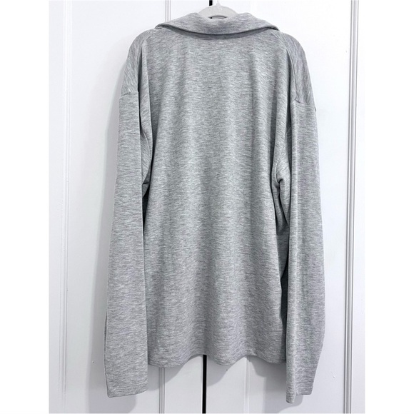 Aritzia Wilfred Free V-Neck Polo Sweater in Light Gray - Size S - Picture 3 of 5